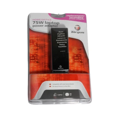 Universal Laptop Charger 75 Watt AC Mains Power Supply Adapter Targus Top High - Image 1 of 3