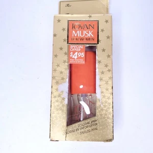 Vintage Jovan Musk For Women Cologne Spray .375 fl oz / 11 ml New In Box - Picture 1 of 7