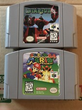 Super Mario 64 (Nintendo 64, 1996) & Star Fox 64 2 Game Bundle Tested Fast Ship!
