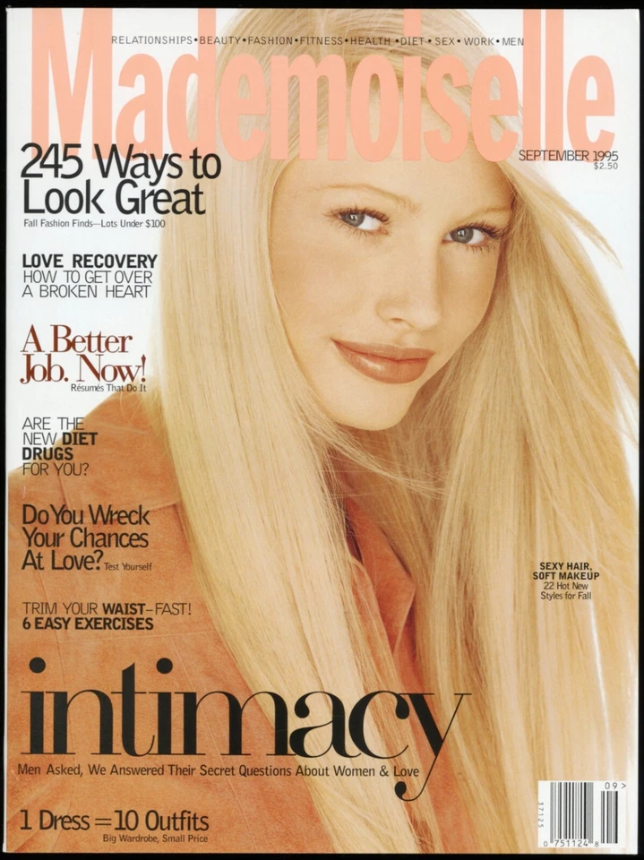 SEPTEMBER 1995 MADEMOISELLE MAGAZINE, KIRSTY HUME, INTIMACY, FALL STYLE Foto 1 de 1