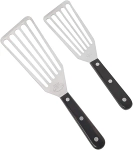 Fischspatel, 2er Pack Edelstahl Metallspatel, Schlitzspatel zum Kochen - Bild 1 von 12