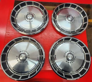 Set 4 14" 1971 1972 1973 Ford Mustang Hub Caps Wheel Covers D1ZA-1130-BA - Picture 1 of 11