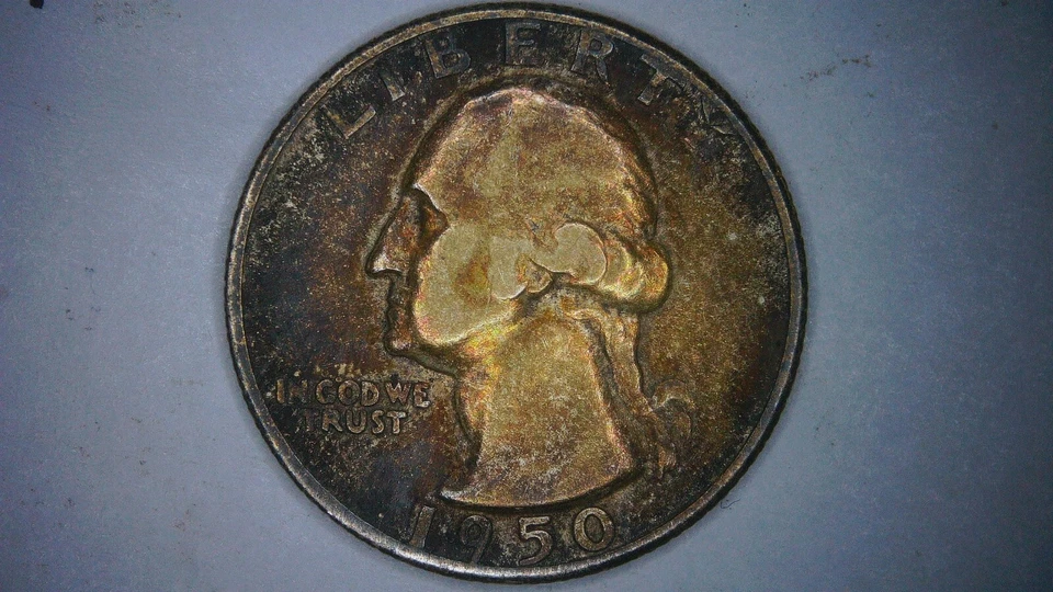 1950 S over D Washington Quarter error coin with DDO DDR - Image 1 of 4