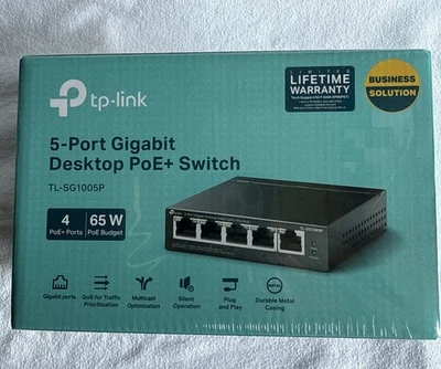 NEW TP-Link TL-SG1005P - 5-Port Gigabit PoE Switch - Image 1 of 4
