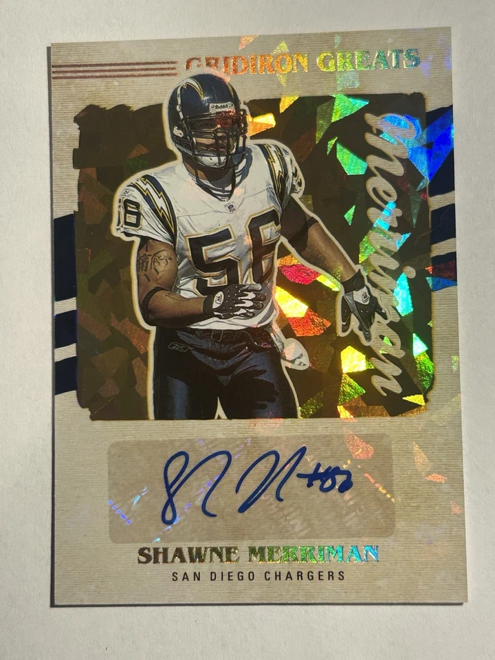 2021 Panini Donruss - Gridiron Greats Shawne Merriman #GG1 (AU) - Image 1 of 2
