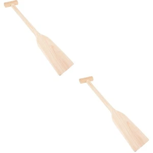 Juego de 2 paletas de madera de pulpa para hombre y mujer niño canoa - Imagen 1 de 12
