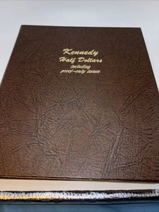 Álbum de medio dólar Dansco Kennedy 1964 - 1979 - 60 monedas en total - negocios y pruebas - Imagen 1 de 8