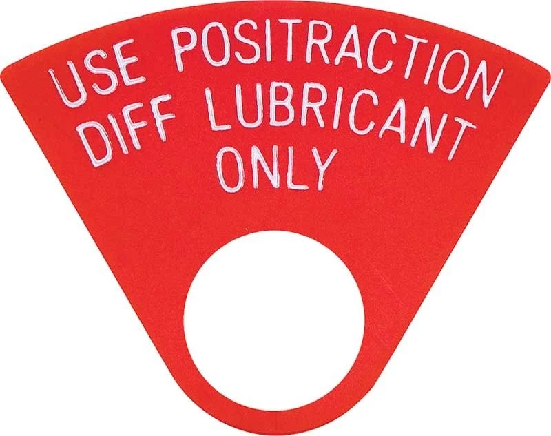 OER 14407 12 Bolt; 1" Red Rear End Positraction Tag - Image 1 of 1