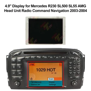 Pantalla para Mercedes R230 SL500 SL55 AMG Unidad Cabeza Radio Comando 2.0 Navegación - Imagen 1 de 4