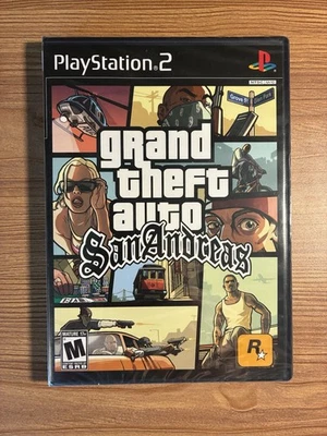 Grand Theft Auto San Andreas Sony PlayStation 2 PS2 NUEVO Y PRECINTADO NTSC Foto 1 de 2