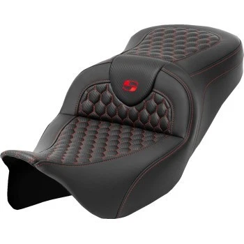 SADDLEMEN 808-07B-18904 Honeycomb Roadsofa™ Seat- FLH/FLT '08-'23 - Image 1 of 1