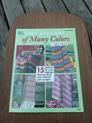 Many Colors Knit Knitting Afagans 1347 American School Of Needlework Booklet - Image 1 of 2