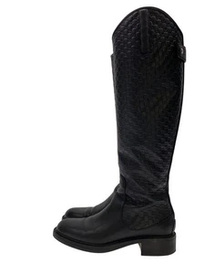 GUCCI Long BOOTS 36 BLK Leather 494516 Used - Picture 1 of 6