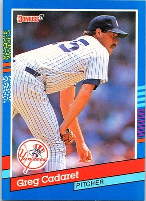 Greg Cadaret 1991 Donruss #236 New York Yankees - Image 1 of 2