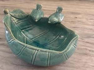 BIRDS ON A LEAF BOWL - Picture 1 of 9