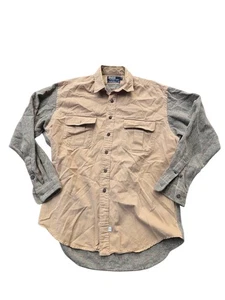 Vintage 80er Polo by Ralph Lauren Tweed Khali Hemd mit Knopfleiste — Made in USA — Gr. L  - Bild 1 von 10