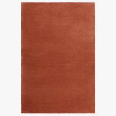 Hand-Tufted Wool Rug 10x13 ft – Grand Brick Red Nordic Knots Handmade Area Rug - Image 1 of 4