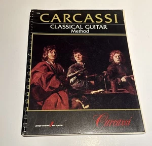 CARCASSI CLASSICAL GUITAR METHOD Songbook 1972 Plastic Comb Binding - Picture 1 of 6