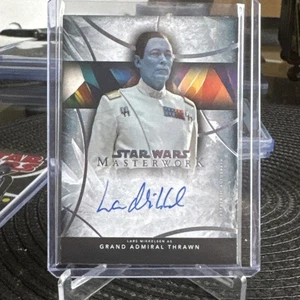 2024 Topps Star Wars Obra Maestra Lars Mikkelsen Gran Almirante Thrawn Automático #A-LM - Imagen 1 de 2