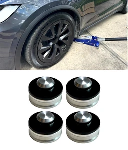TESLA MODEL S 02/2012 - 01/2021 LIFT JACK POINT PAD ADAPTER ALUMINUM SET OF 4 - Foto 1 di 21