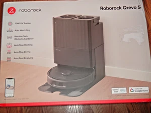 Roborock QRevo S Robot Vacuum & Mop with Dock 7000Pa NEW - Picture 1 of 5