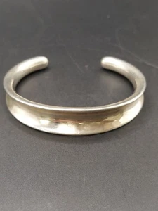 RLM STUDIO STERLING SILVER 925 MODERNIST CONCAVE CUFF BRACELET - Picture 1 of 8