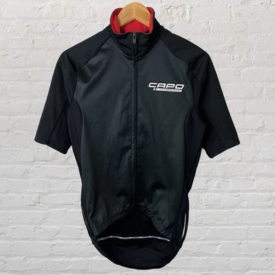 Chaqueta de Ciclismo Capo Lombardia Manga Corta Rendimiento Windstopper Hombre’s Grande Foto 1 de 4