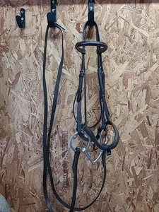 Coleman Croft, English Leather Bridle, Bit & Reins, Cob Size.Brown (Ref:41Y) - Picture 1 of 16