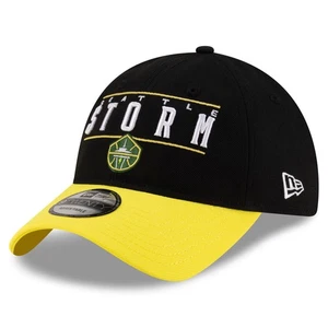 Unisex New Era Black/Yellow Seattle Storm 2025 WNBA Draft 9TWENTY Adjustable Hat - Picture 1 of 5