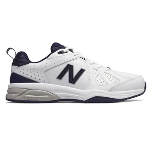 New Balance | Mens 624 v5 4E-Extra Wide Leather Cross-Trainer (White/Navy) - Picture 1 of 5
