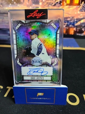 2025 Bronx Legacy Dave Justice On Card Autograph 28/45 - Image 1 of 2