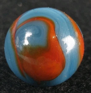 Vintage Marble - Alley Red Blue .61" Spiderman Colors - Picture 1 of 5