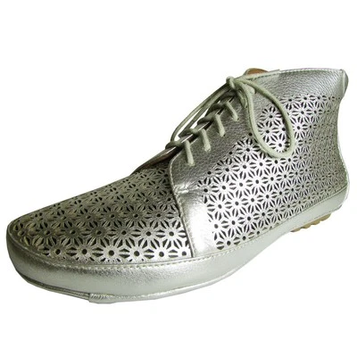 Gentle Souls Donna Suola Carino MT Stivale IN Pelle Scarpe, Argento, us 8 - Immagine 1 di 3