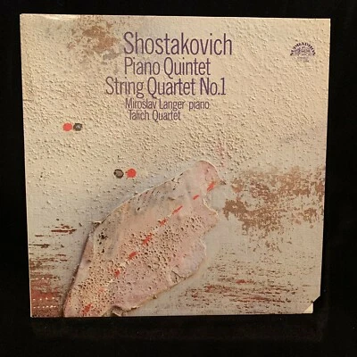 SHOSTAKOVICH Piano Quintet & String Quartet #1 - TALICH Qut - SUPRAPHON ST LP - Image 1 of 4