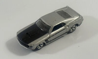 2009 Hot Wheels Larry's Garage '69 Ford Mustang Coupe Silver Mtflk/Black - Image 1 of 4