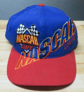 NASCAR Myrtle Beach Cafe Snap Back Mütze Kappe blau rot Spruch Vintage Baumwolle - Bild 1 von 7