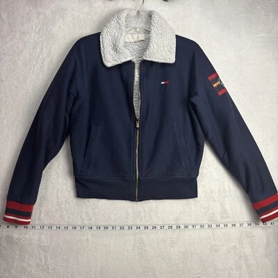 Tommy Hilfiger Flag Logo Reversible Fleece Jacket Small Faded Tag - Image 1 of 4