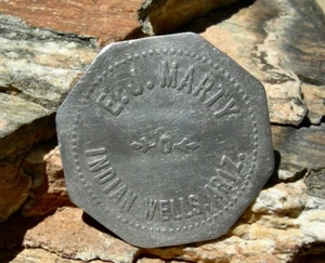1911 INDIAN WELLS, ARIZONA (NAVAJO..books $50) "EJ MARTY" $1 TRADING POST TOKEN - Picture 1 of 5
