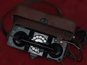 A G.P.O. Field Telephone In Fitted Case. - Picture 1 of 5