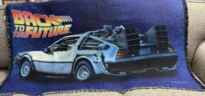 Zurück in die Zukunft Wohndecke DeLorean DMC-12 Time Machine 54x35 - Bild 1 von 6
