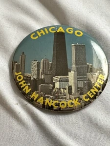 "Pinback vintage Chicago John Hancock Center - 2,75" - Imagen 1 de 2