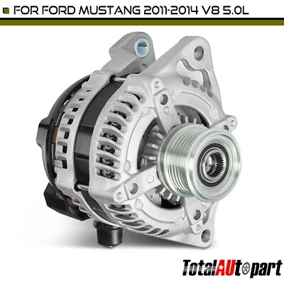 Alternator for Ford Mustang 2011 2012-2013 2014 V8 5.0L Manual trans. 6-Groove - Image 1 of 4
