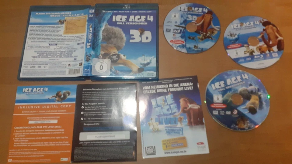 [Blu-ray 3D] Ice Age 4 - Voll verschoben [Special Collector's 3-Disc-Edition] - Bild 1 von 1
