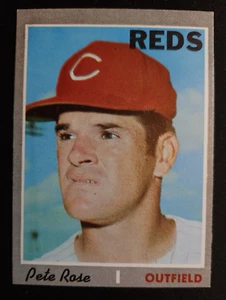1970 Topps Baseball #580, PETE ROSE, Cincinnati Reds, EX-EXMINT, HOF - Picture 1 of 2