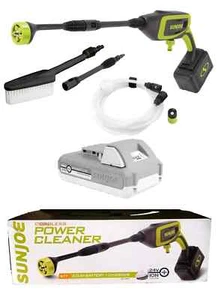 Sun Joe 24V Cordless Power Cleaner Kit, Accessories, 2.0 Ah Battery & Charger ๐ - Picture 1 of 18