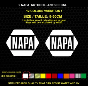 2 NAPA Sticker Genuine Decal Sticker WATERPROOF STICKERS - Picture 1 of 1