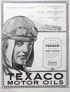 IMPRESIÓN DE ANUNCIO Original 1924 ACEITES DE MOTOR TEXACO COMPAÑÍA PETROLERA CONTINENTAL TEXAS - Imagen 1 de 1