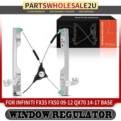 1x Regulador de ventana eléctrica delantero izquierdo para Infiniti FX35 FX37 FX50 QX70 2014-2017 Foto 1 de 4