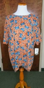  LuLaRoe Disney "Minnie Mouse w Blue Bows" Irma Top Gr. L Neu mit Etikett - Bild 1 von 2