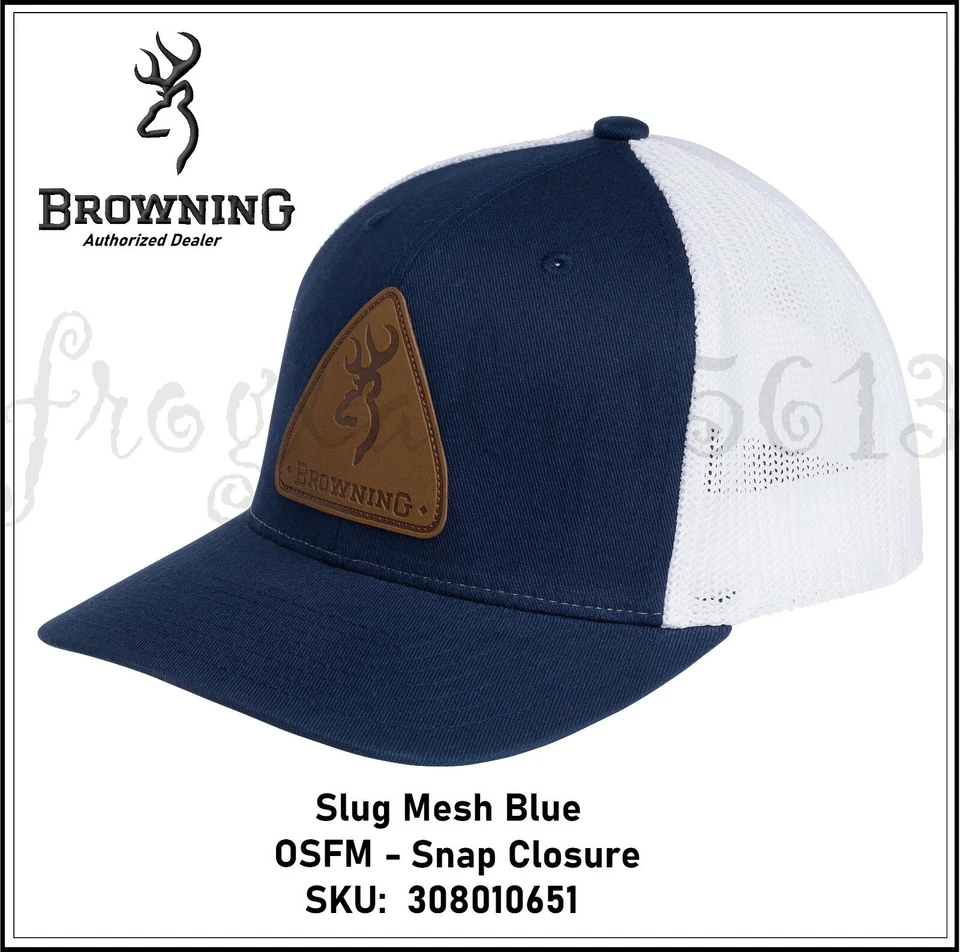 Browning 308010651 Cap Slug Blue With White Mesh
